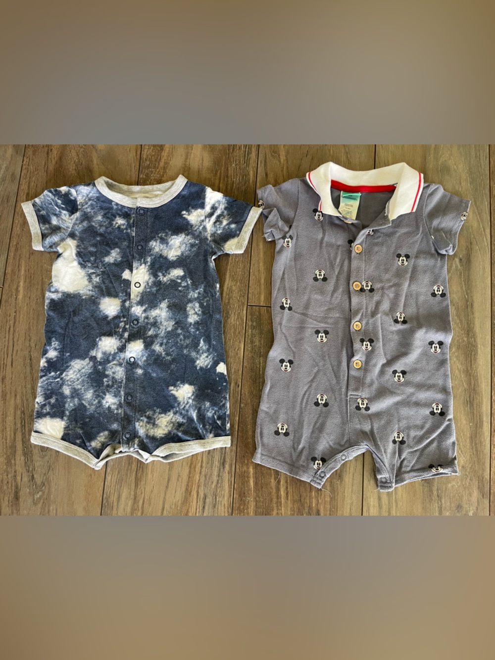 Baby Boy Rompers Disney Mickey Mouse & Carter’s 18-24 months, Navy blue & grey